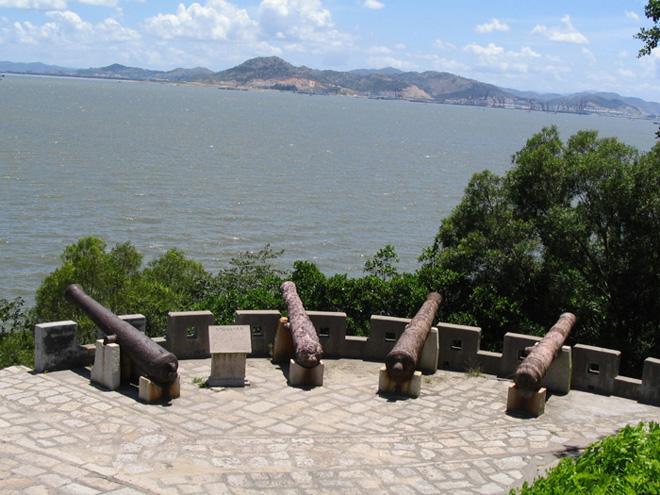 Hulishan Canon Platform was built in Qing Dynasty.