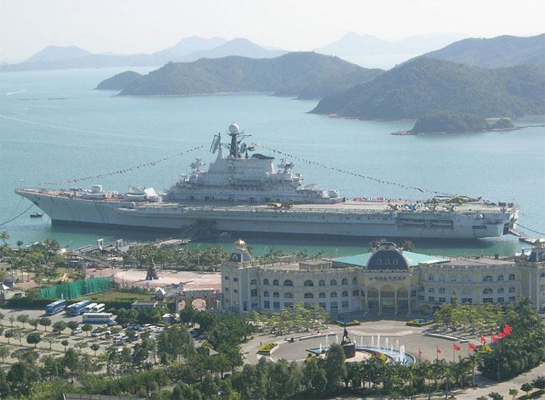Shenzhen Minsk Aircraft Carrier World is the first military themed park with aircraft carrier as the main part