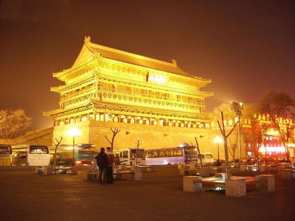 Drum Tower Xian  Gulou  Structure Xi an Drum Tower  The Big Drum