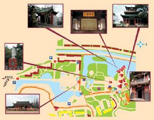 Chibi,the red cliff, Wuhan tour,Map of Chibi