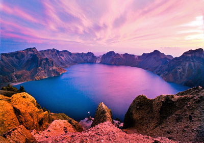 China Tours, China Travel Guide, Heavenly Pool in Changbai Mountain