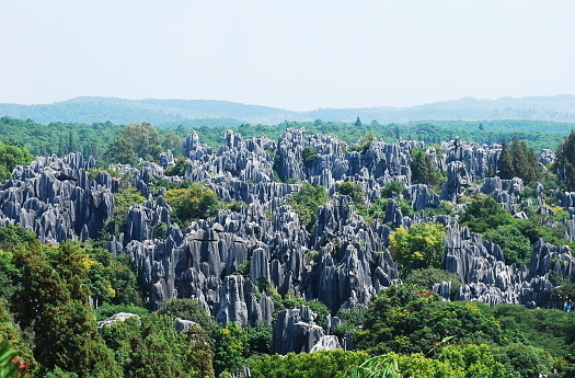 the stone forest views in Kunming,Kunming attractions,Kunming travel guide