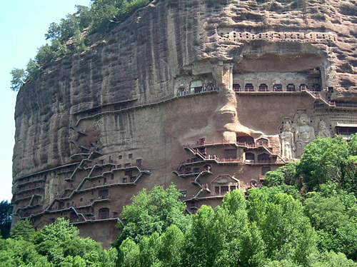 Maiji Grottoes,Maiji Mountain,Tiangshui Atractions,Qinghai Tours,China Tours