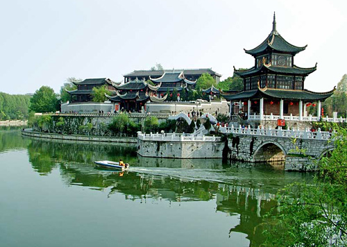 The Jiaxiu Tower is a famous attraction in Guiyang.