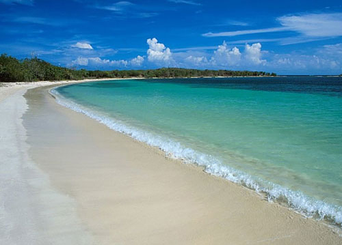 Beautiful beach in Sanya of Hainan Island