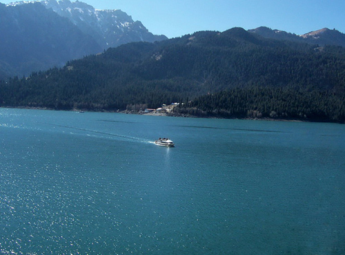 The Heavenly Lake on the Heavenly Mountain is a natural highligh of Urumqi.