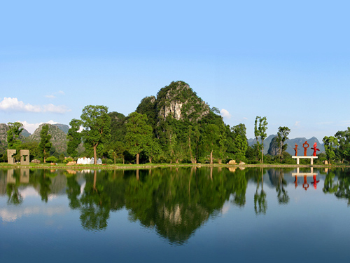 Beautiful natural scenery in Yuzi Paradise,Guilin