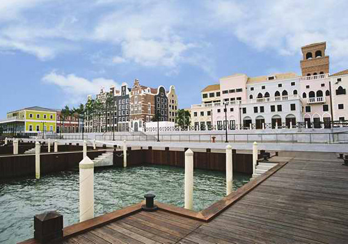 Portuguese and European style buildings in Macau