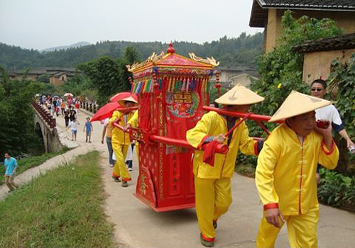 Traditional wedding ceremony in Yongding Hakka Cutural Village