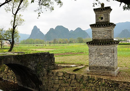 The beautiful rural scenery in Jiangtou Ancient Village