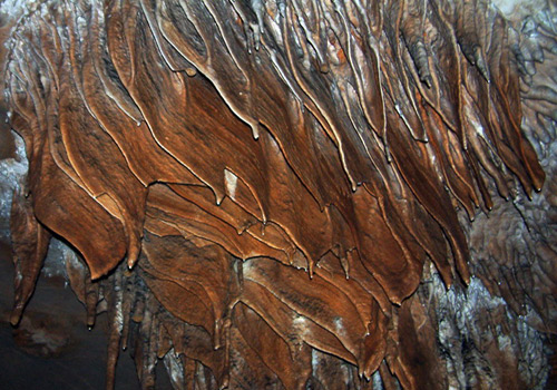 The peculiar stalactites inside the Buddha Water Cave.