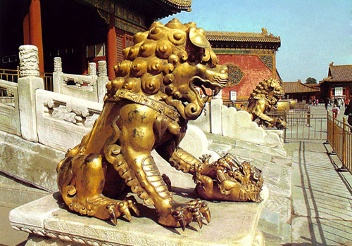 Lions have been being seen as the most august entrance guards in China.