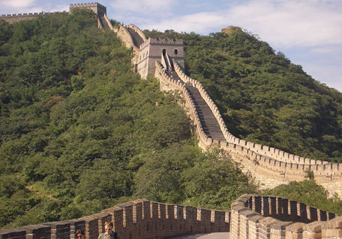 The Mutianyu Great Wall located 73 km from Beijing is one of the most famous section of the Great Wall of China.