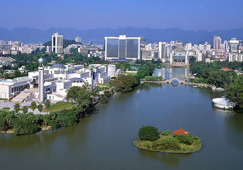 West Lake is tranquil and beautiful attracting many visitors.