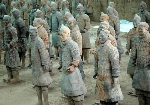 Terracotta Army and Horses is of a various and vivid artistic creation full of ingenuity,Xi'an.