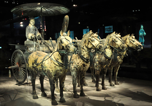 Bronze Chariots and Terracotta Horses,Xi'an Tours,China Tours.