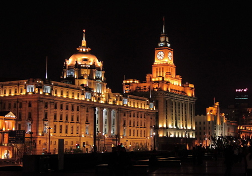 The nightscape of the Bund is rather magnificant.