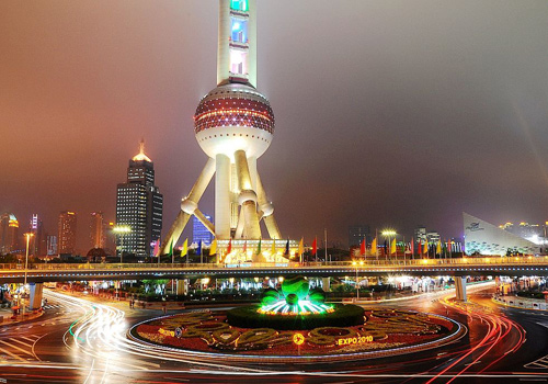 Nightscape of Oriental Pearl TV Tower,Shanghai