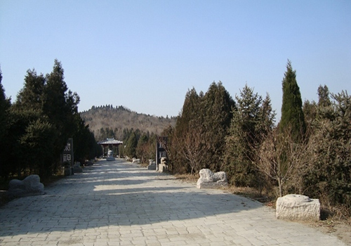 A sacred way leading to the Mount Li where the Mausoleum of Qinshihuang locates.