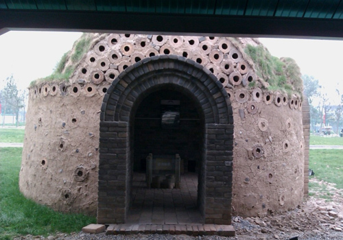 A bun-like brickkiln in Relic Park of Daming Palace