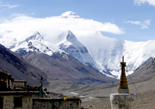 Rongbuk is the site with one of the most views of Mount Everest.