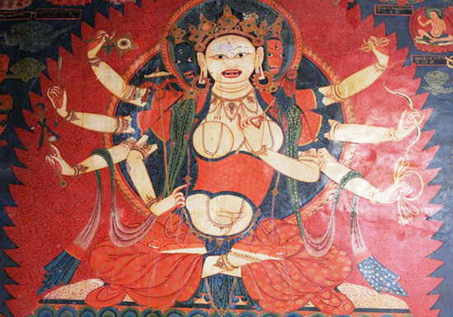 The most exquisite murals in Guge Kingdon Ruins are found in monateries.