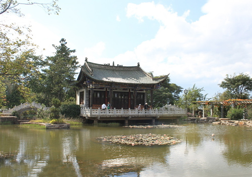 A sight spot in Erhai Lake Park,Dali