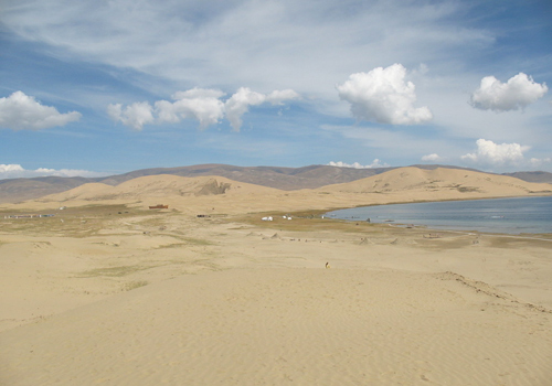 Sand Island of Qinghai Lake,Xining