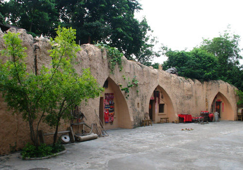 Northwest China style folk dwellings in Splendid China, Shenzhen.