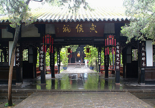Wuhou Memorial Temple of Chengdu was built to commemorate Liu Bei and Chuko Liang.