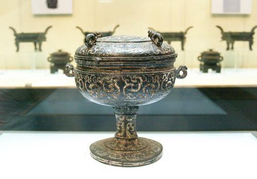 A bronze ware in Hubei Provincial Museum,Wuhan