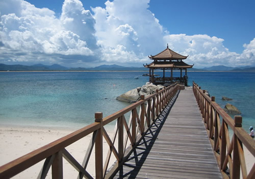 Lover Bridge,Wuzhizhou Island,Sanya Attractions.