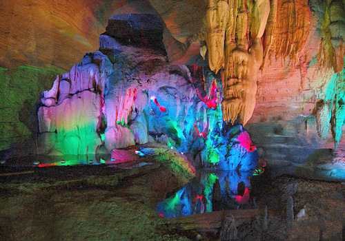 Various karst caves are the features of Tianhe Pool Scenic Area,Guiyang