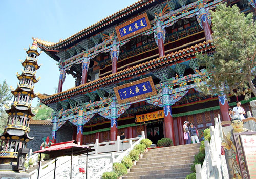 The Wangmu Hall of Northern Buddhist Temple,Xining