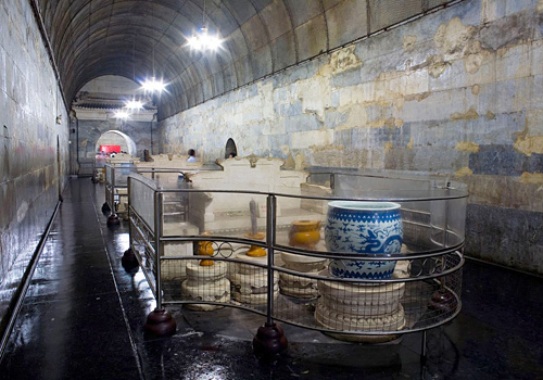 The underground palace of Ding Mausoleum,Beijing