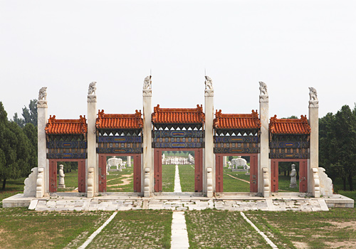 The Memorial Archway of East Qing Tombs,Beijing