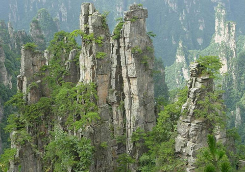 Zhangjiajie National Forest Park is the first national-level forest park of China.