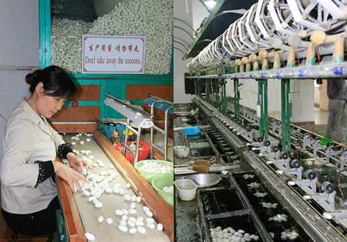 The producing process of silk products,Suzhou