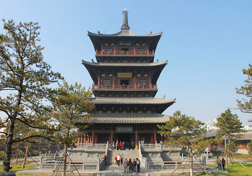 The Huayan Wooden Pagoda in Huayan Monastery,Datong