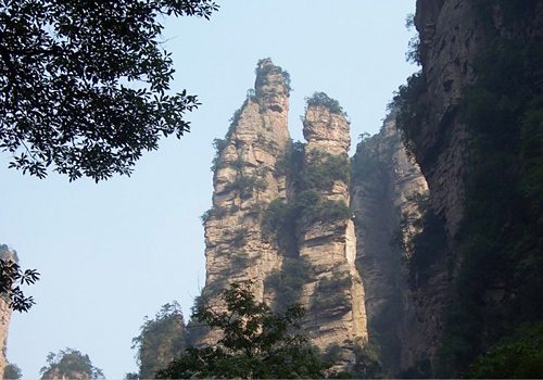 The Meeting of a Thousand Miles in Jinbian Brook Scenic Area,Zhangjiajie