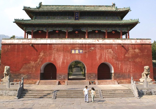 Tianzhong Pavillion in Zhongyue Temple,Zhenzhou City,Henan Province 