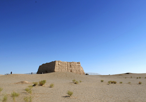 Today this 30 foot mud brick gate and its walls are nothing more than an ancient castle.