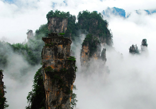 Yangjiajie Scenic Area in Zhangjiajie Forest Park,Wulinyuan District,Zhangjiajie City,Hunan Province
