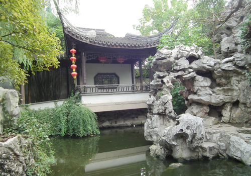 The West Garden of Xitang Ancient Town in Zhejiang Province