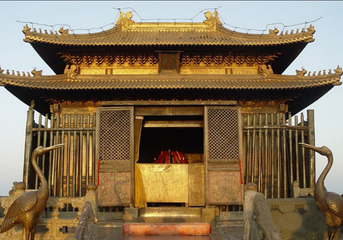 Golden Hall is the largest golden copper hall around China.