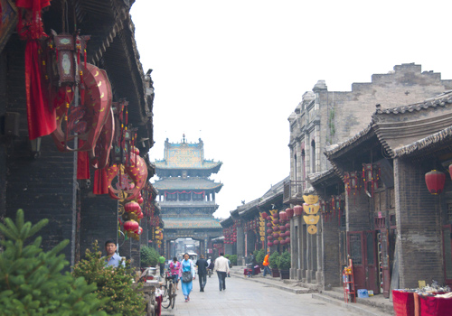 Ancient Ming and Qing Street is the most bustling street in Old Town of Pingyao.