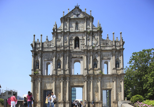 Ruins of St. Paul, the most representative scenic spots of Macau, refers to the front of St. Paul Cathedral completed in the year of 1580.