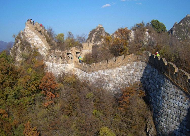 Jiankou Great Wall is Located 10km West of Mutianyu Great Wall, Beijing