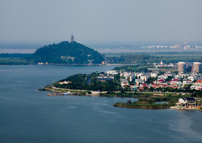 A distant view of Jiaoshan