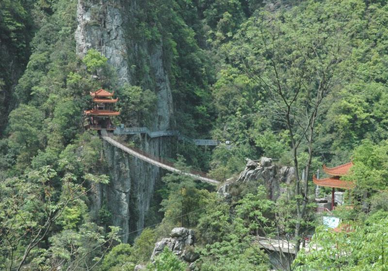 Longsheng Hot Springs National Forest Park is some 129km from Guilin City